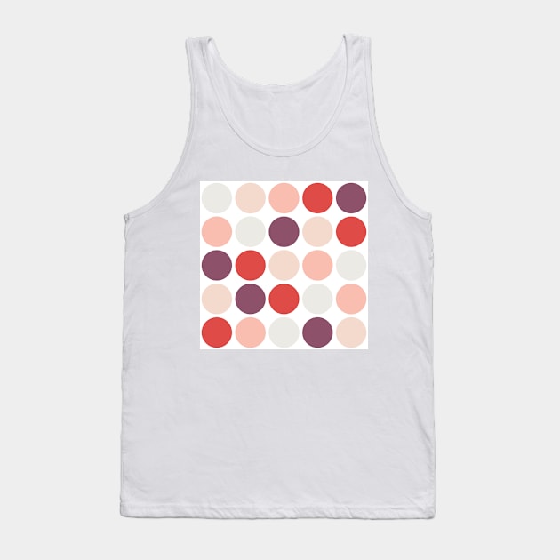 Colorful Polka Dots pattern Tank Top by kallyfactory